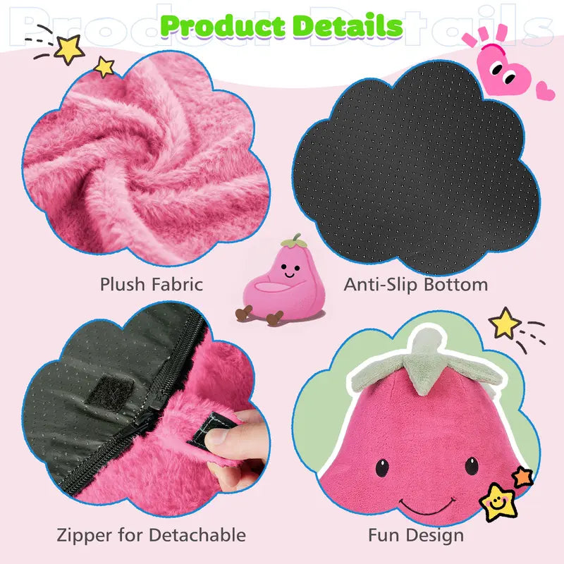 24/31 Inch Bean Bag Chair for Kids, High Rebound Memory Foam Toddler Lounge Sofa