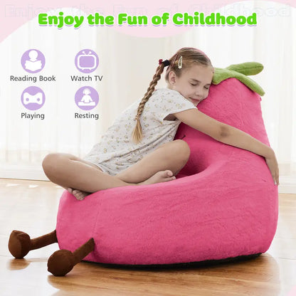 24/31 Inch Bean Bag Chair for Kids, High Rebound Memory Foam Toddler Lounge Sofa